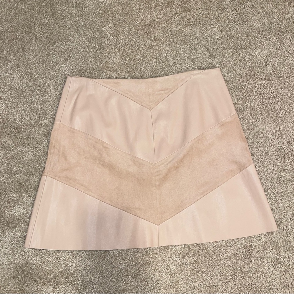Zara faux leather / suede skirt